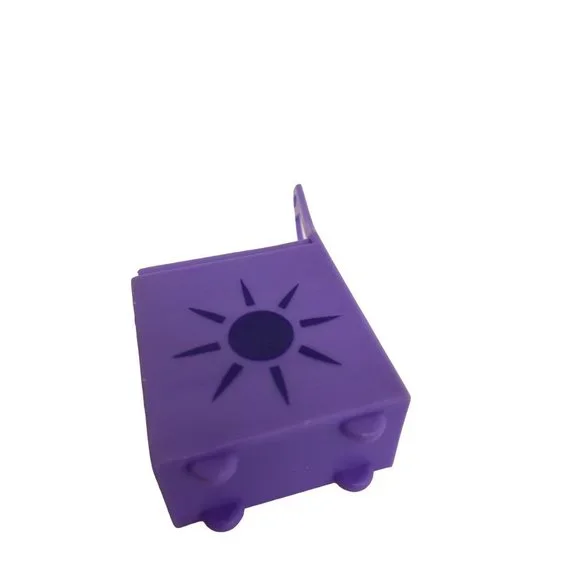 Mattel Polly Pocket Groovy Getaway Jet Plane Purple Cart - Picture 4 of 5